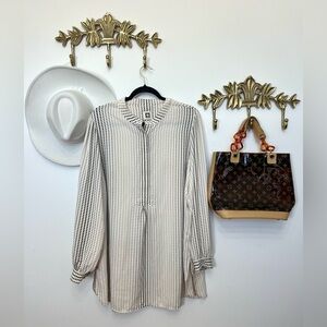 Anne Klein shirt dress/tunic Xl/1X ptp 25” l 36”